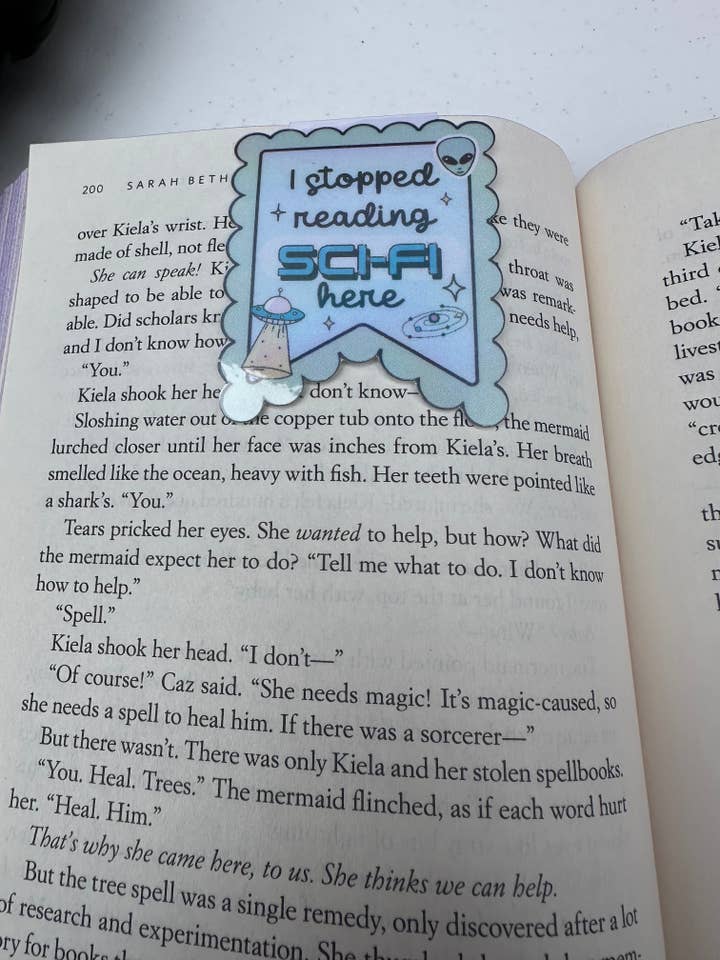 Sci-Fi frimärksmagnetbokmärke för wholesale av Brinnvill Books