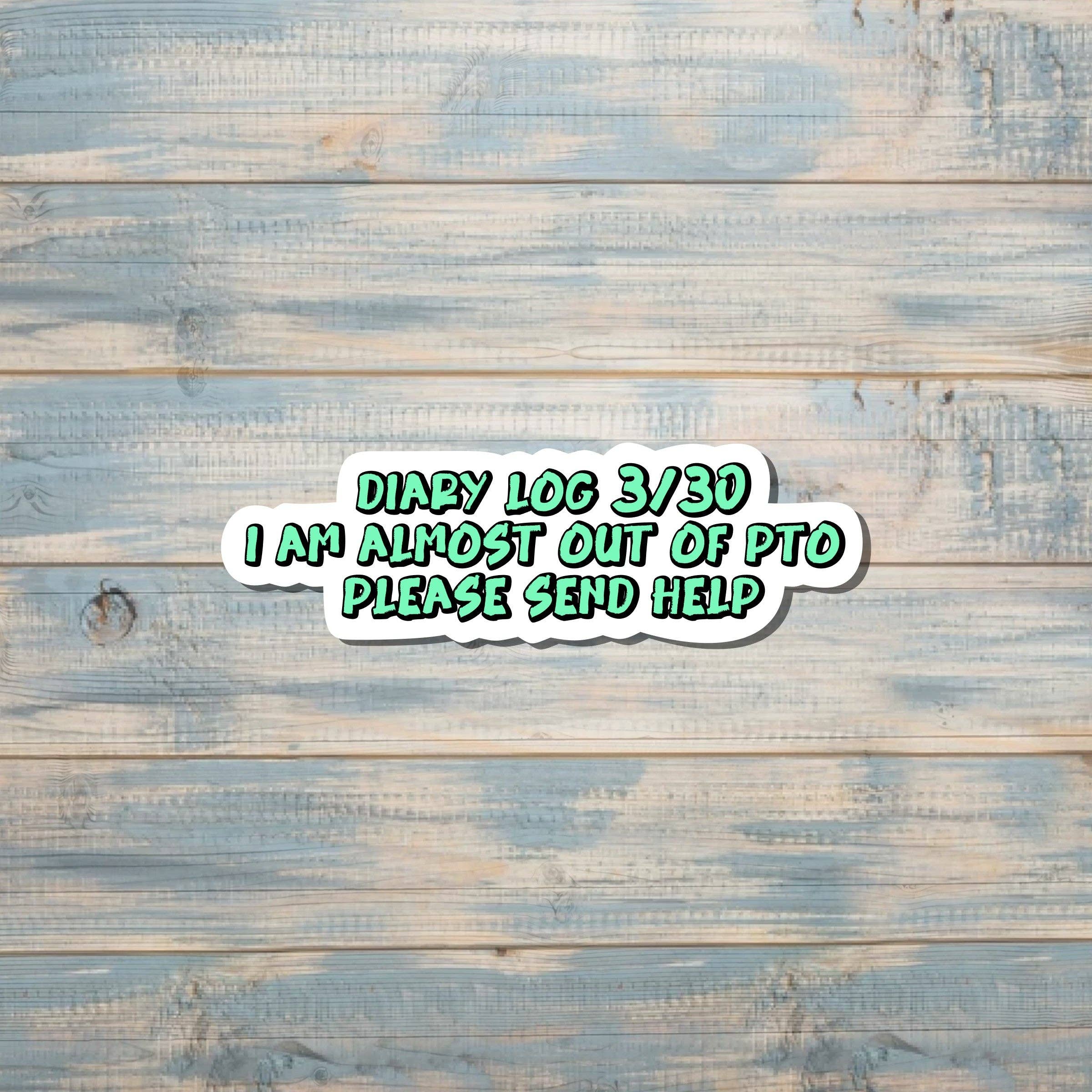 Handmade by Marlayna - Wholesale Sticker - Paid Time Off Sticker, Mental Health Sticker, Funny Adult Humor, Tumbler Decal, Laptop Sticker, VTO Sticker, Customer Service Representative, Gift for Co-Worker |Sticker or Magnet0