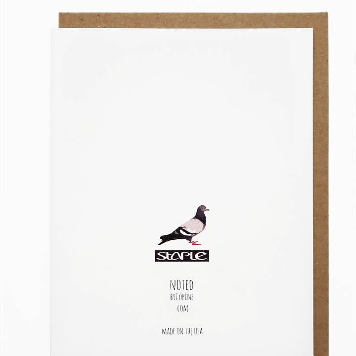Noted By Copine - Wholesale Everyday Greeting Card - New York Pigeon Sh*t2