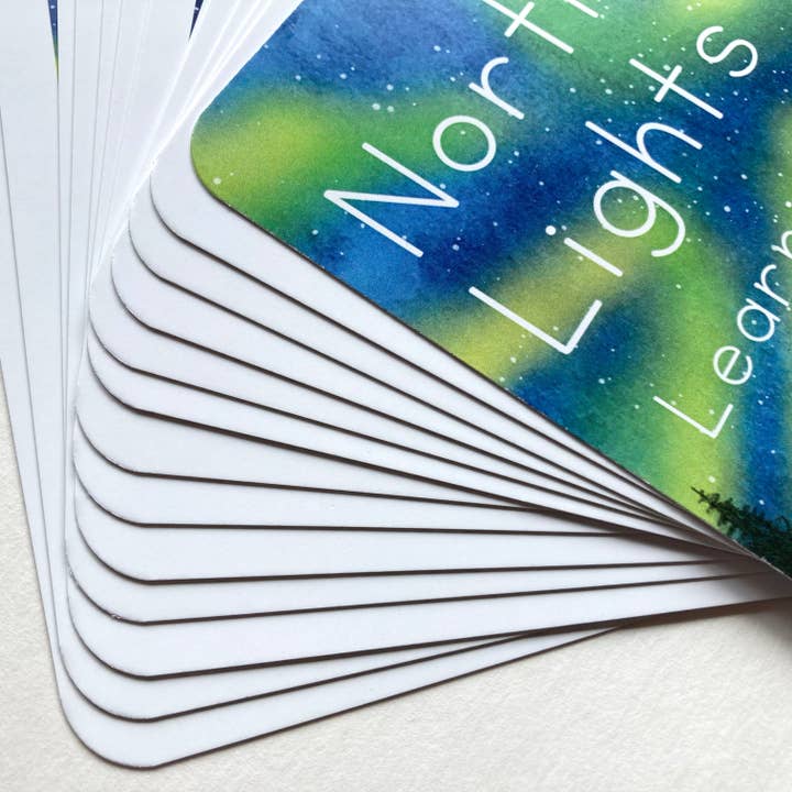 Tiny Nest Studio - Venta al por mayor Tarjetas de aprendizaje - Niños y bebés - Tarjetas de aprendizaje Northern Lights5