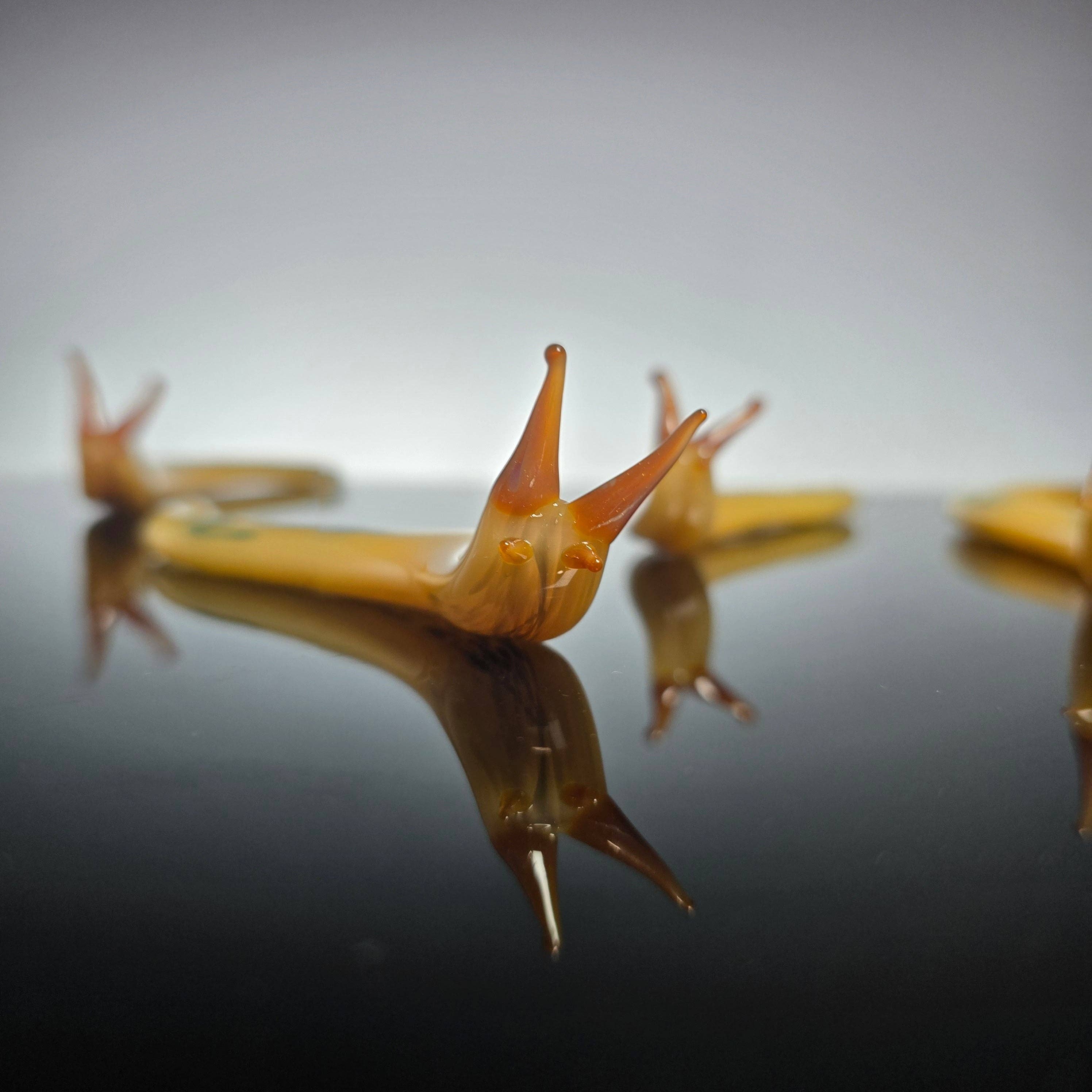 Sunshine Glass Gifts - Wholesale Decorative Figurine - Handmade Glass Banana Slug Figurine2