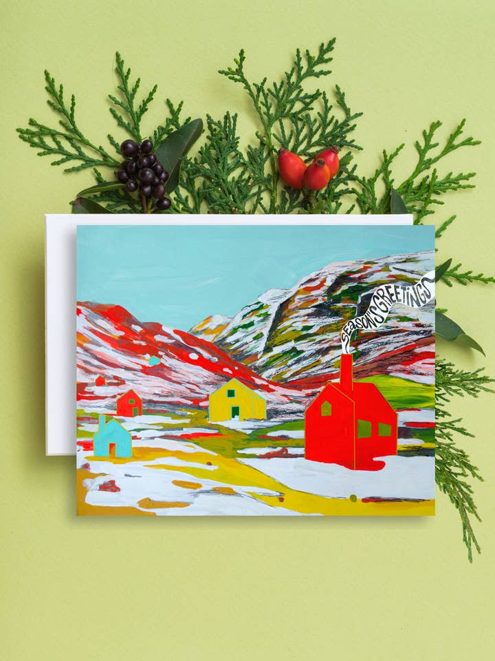 Season's Greetings Card for wholesale by Juliann Choe