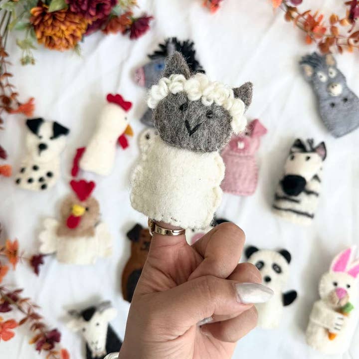 Karma Nepal Crafts - Wholesale Finger Puppet - Kids & Baby - Handmade  Wool Felted Farm Animal Finger Puppet11