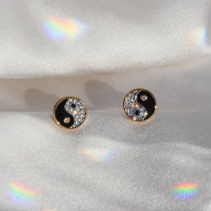 Pendientes Yin Yang para venta al por mayor de Wildflower + Co.