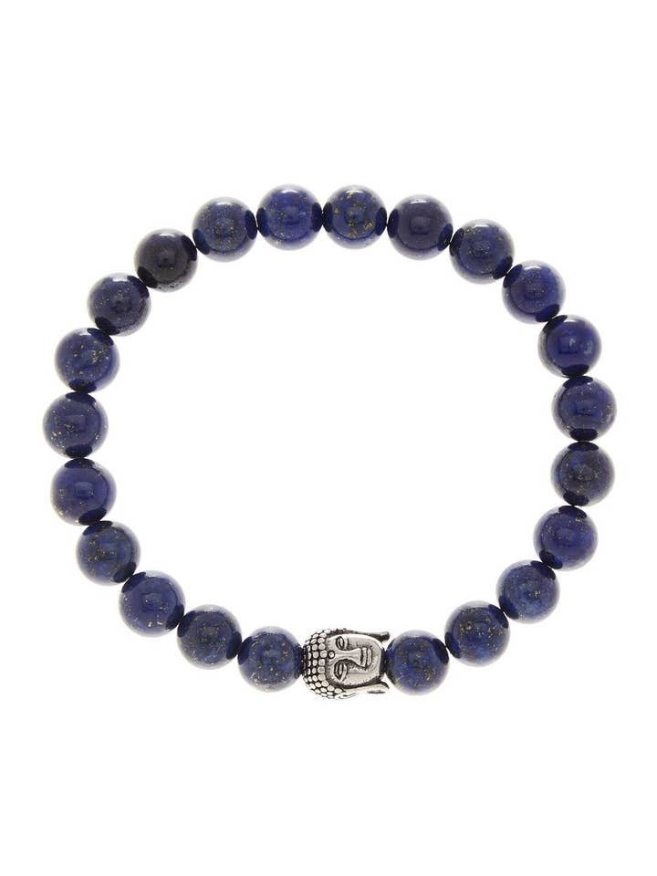 Lapis Buddha Armband aus Silber für den Großhandel von Stephen Oliver