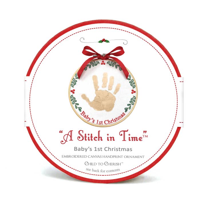 Child To Cherish® - Wholesale Ornament - A Stitch in Time Handprint Ornament