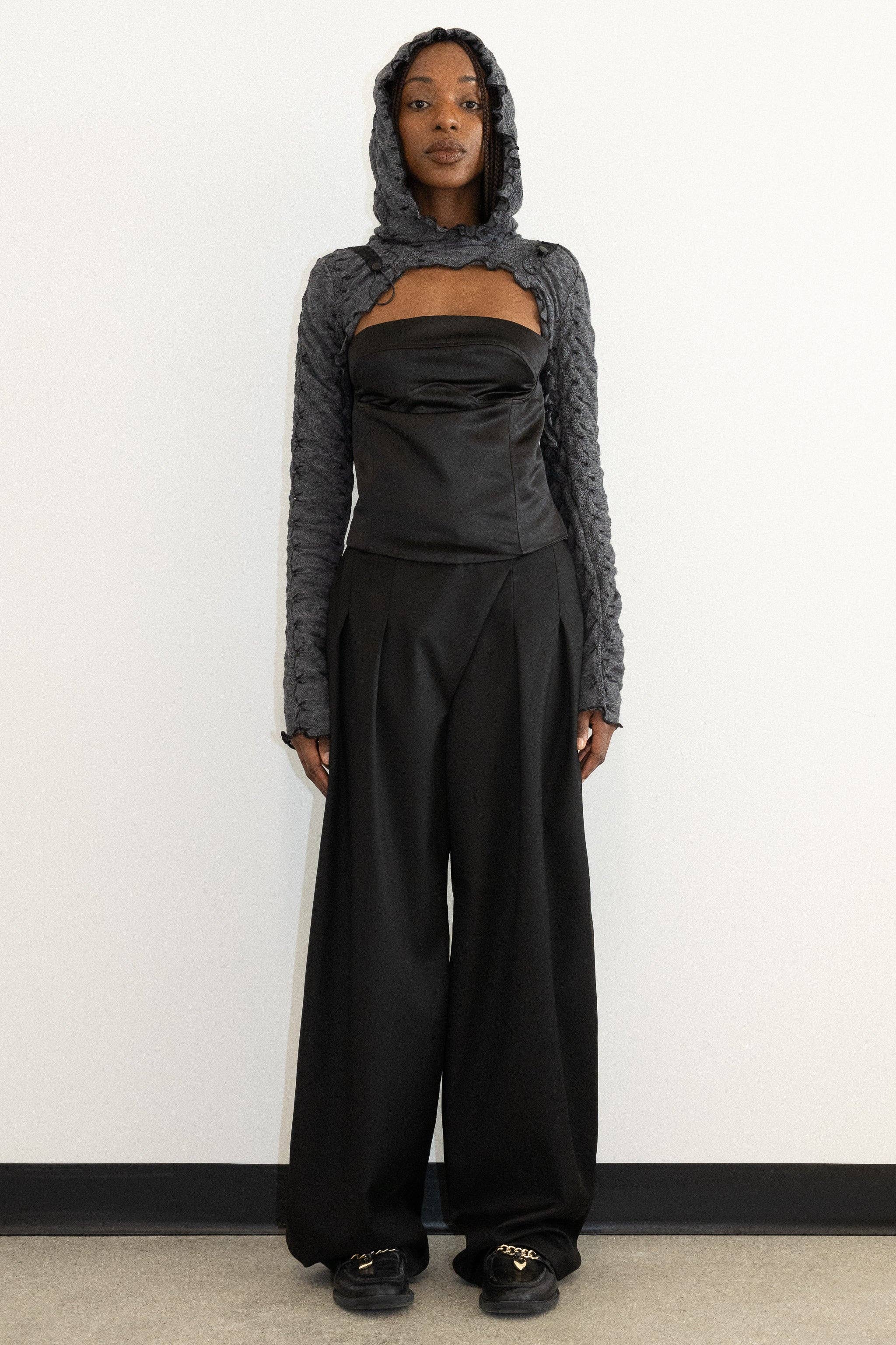 Mercy House Studio - Wholesale Knit Top - Women's - FOXHOLE HOODED TOP1