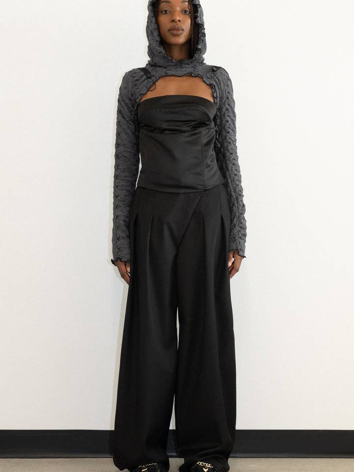 Mercy House Studio - Wholesale Knit Top - Women's - FOXHOLE HOODED TOP1