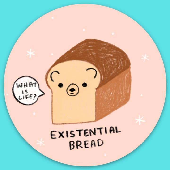 Tender Ghost - Wholesale Sticker - Existential Bread Sticker