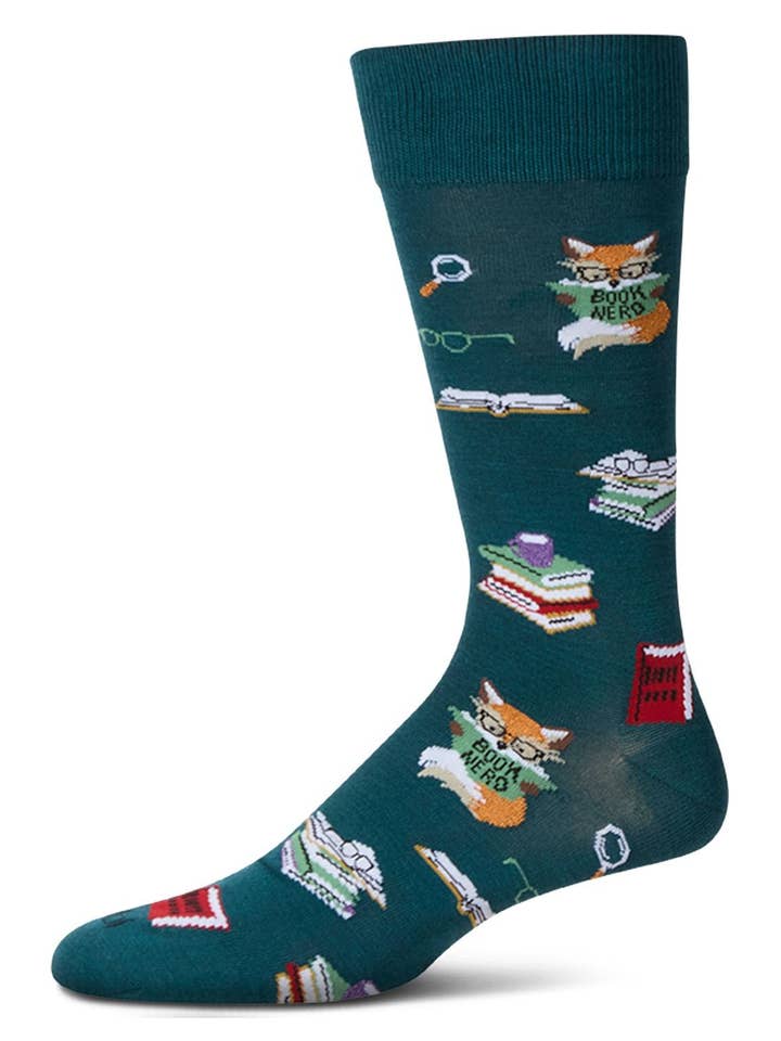 Book Nerd Men`s Bamboo Crew for wholesale by Infinity Classics International Inc.