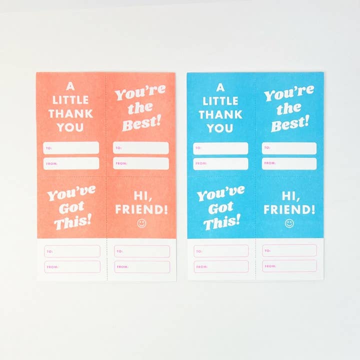 Everyday Tear Away Mini Cards - set of 16 for wholesale by Next Chapter Studio