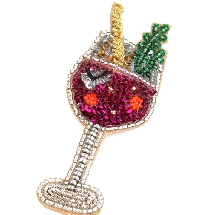 PINK FIZZ BROOCH and other Purchase Wholesale sequin pins. Free Returns & Net 60 Terms on Faire trending on Faire.