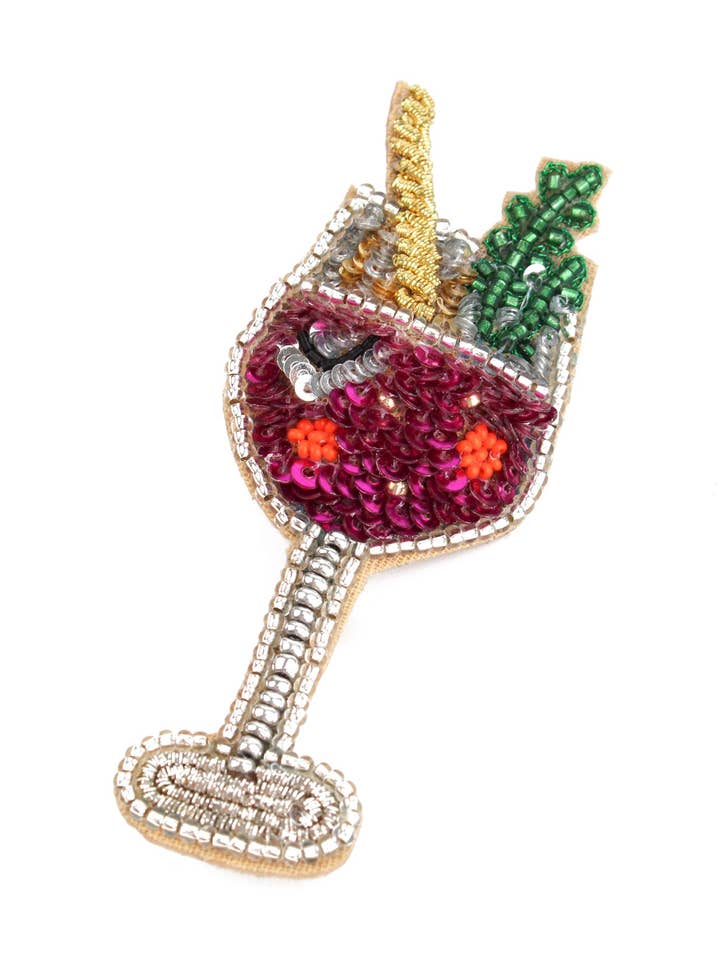 PINK FIZZ BROOCH for wholesale by My Doris