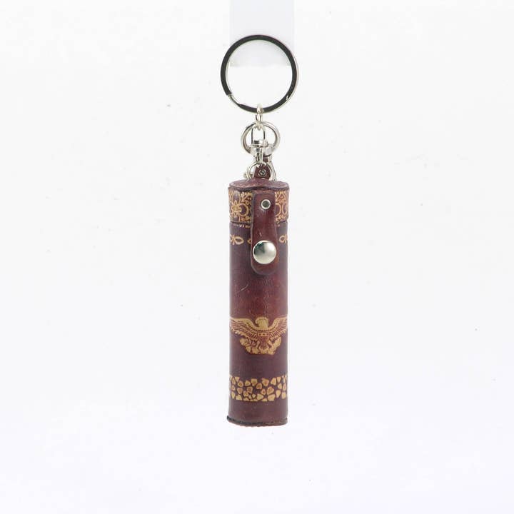 leather Toothpick Holder Key Chain - C311-2 eagle for wholesale by Sunflower Handmade leather inc