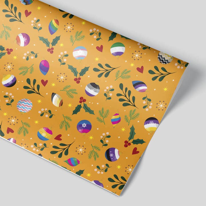 'QUEERMAS - HONEY' FLAT WRAP SHEET for wholesale by Shaven Raven Designs