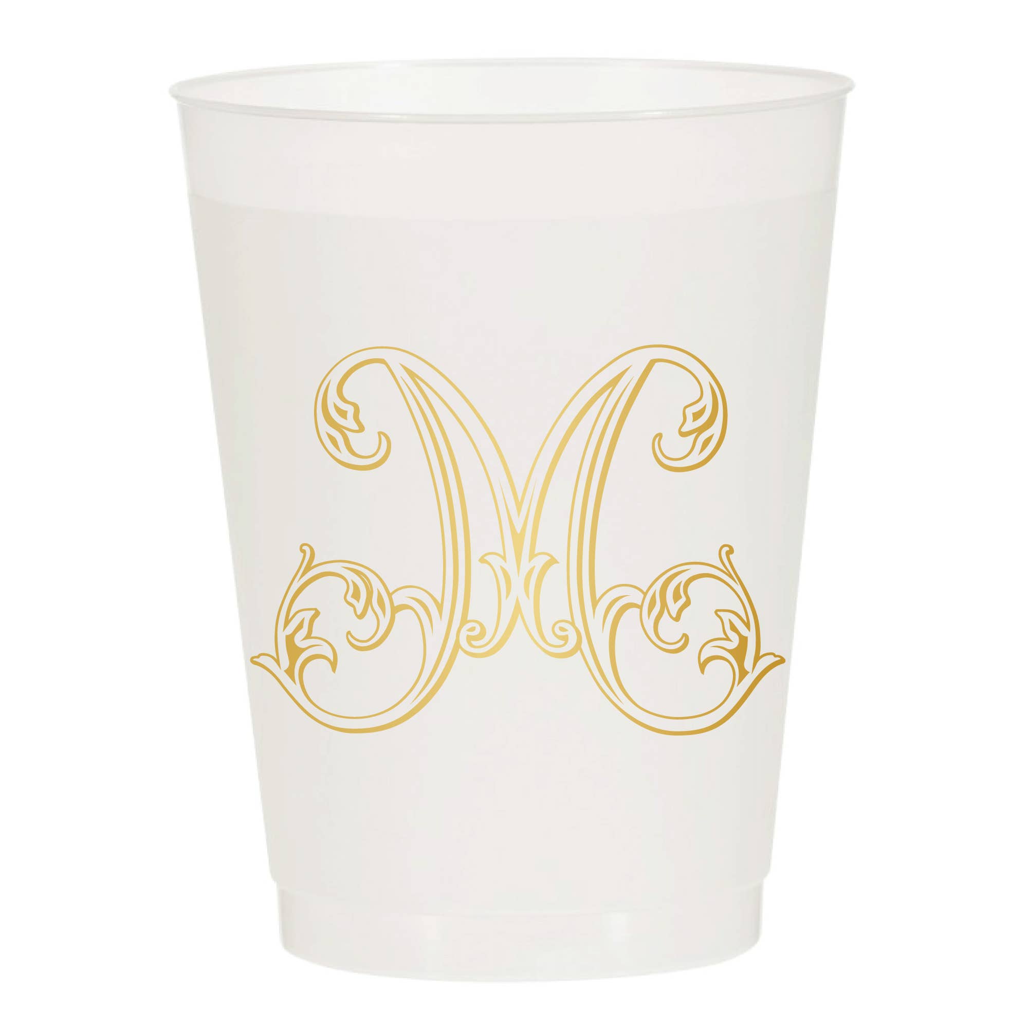 Sip Hip Hooray - Wholesale Disposable Cup - Initial Monogrammed Frosted Cups11