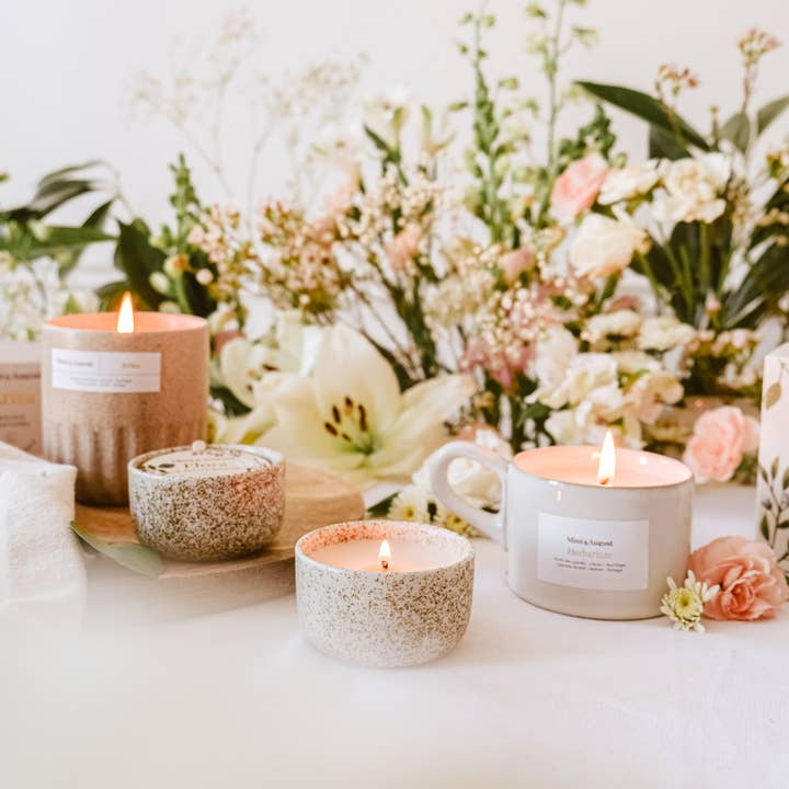Mimi & August - Wholesale Jar/Filled Candle - Botanica reusable candle