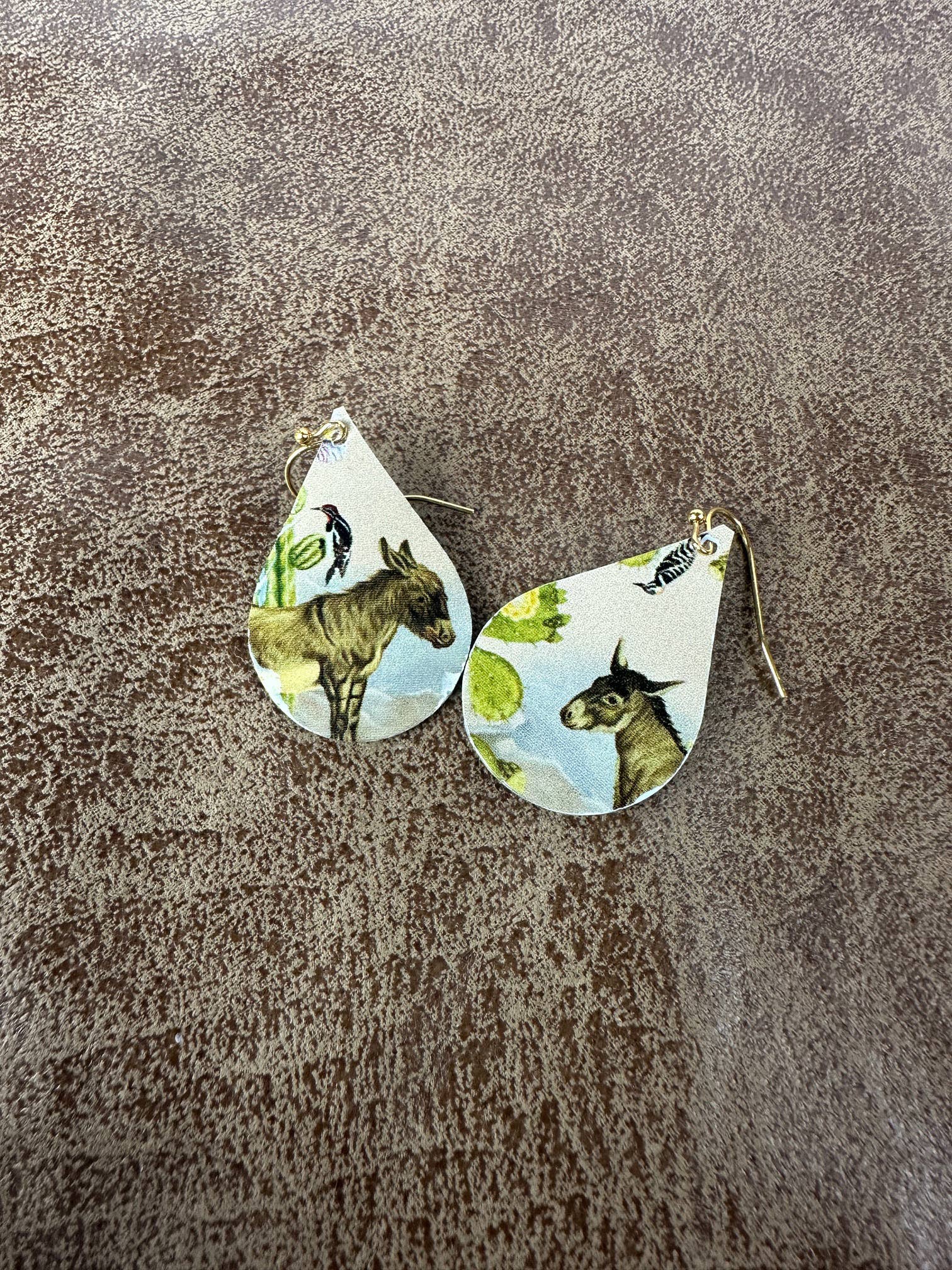 Not Nice - Wholesale Dangle Earrings - Donkeys and Jennies upcycled earrings