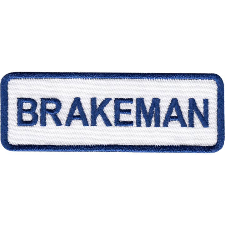 Patch - Railroad Name Tag - "Brakeman" for wholesale by Square Deal Recordings & Supplies
