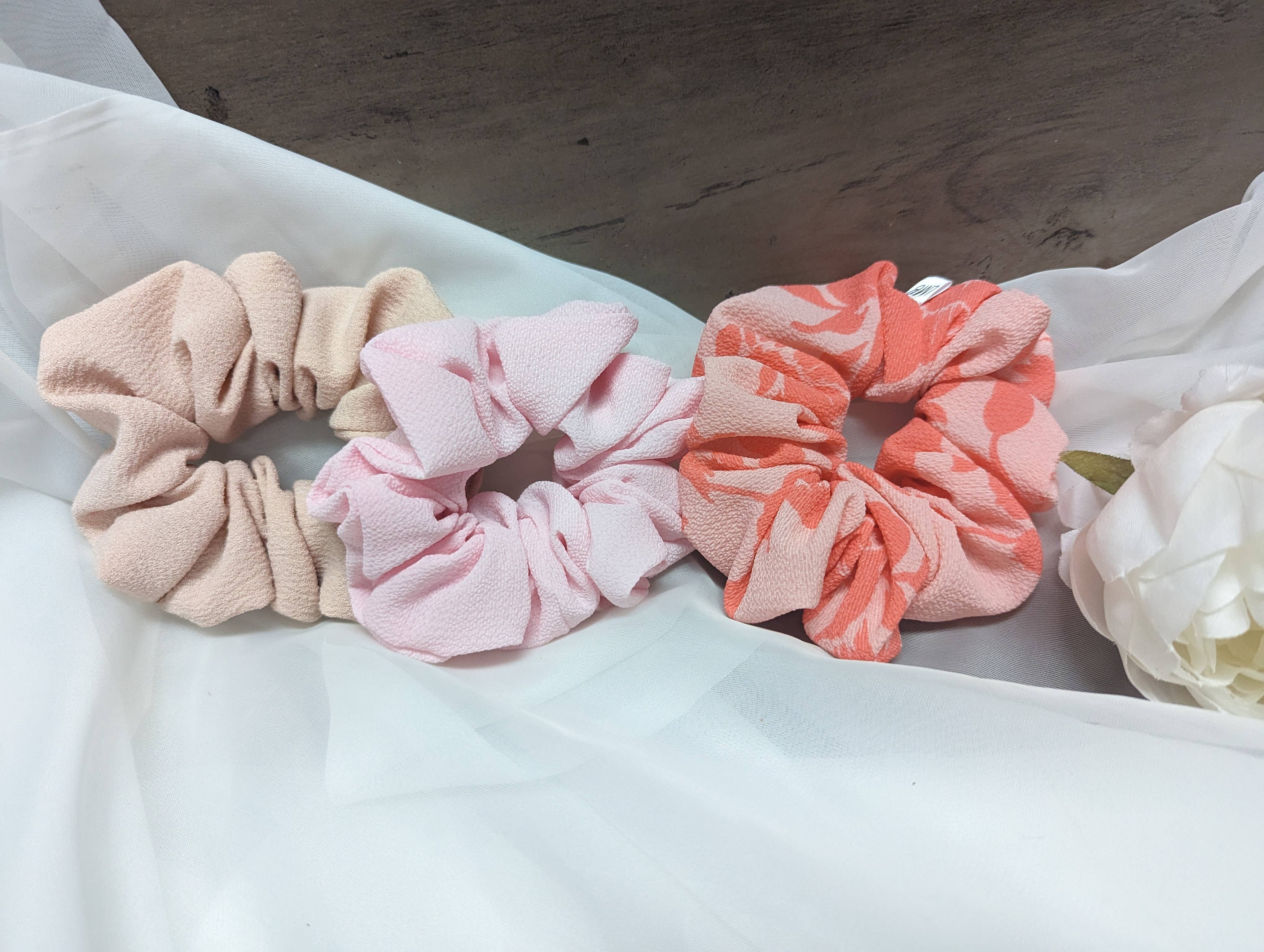 Headband Haven Co. - Wholesale Scrunchie - Women's - Just Peachy Hair Scrunchies3