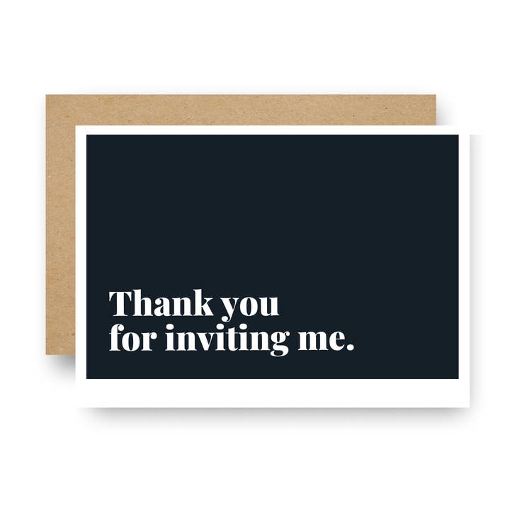 Carte de boîtier Merci de m'inviter pour la vente par Careerlog