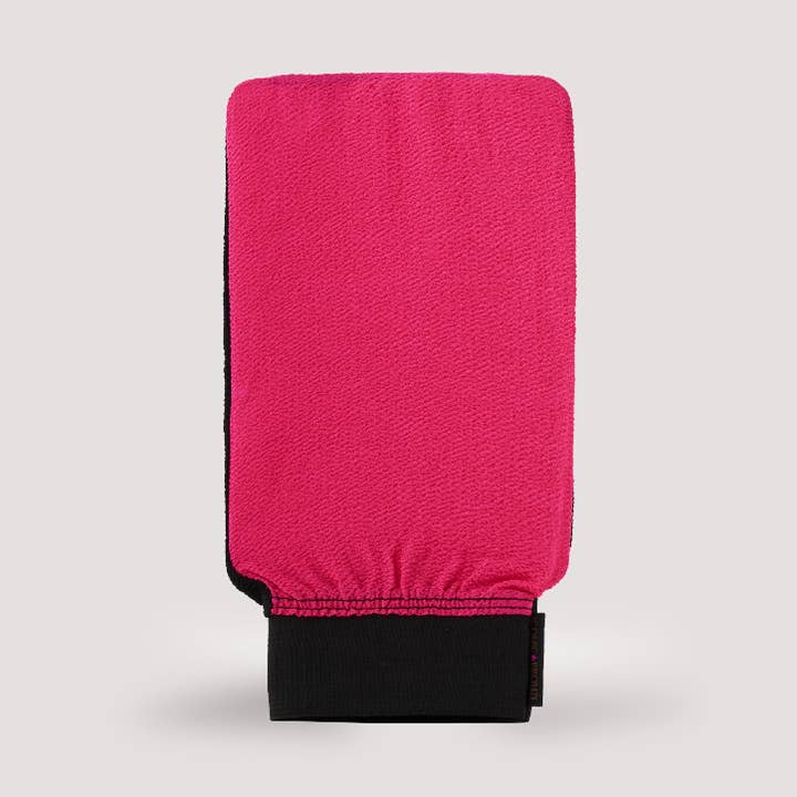 Luxury Double Sided Exfoliating Mitt for wholesale by Iconic Bronze Ltd