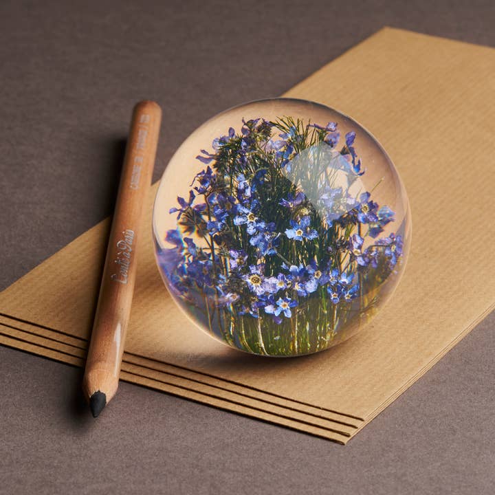 Hafod Grange Ltd - Wholesale Ornament - Forget me Not paperweight