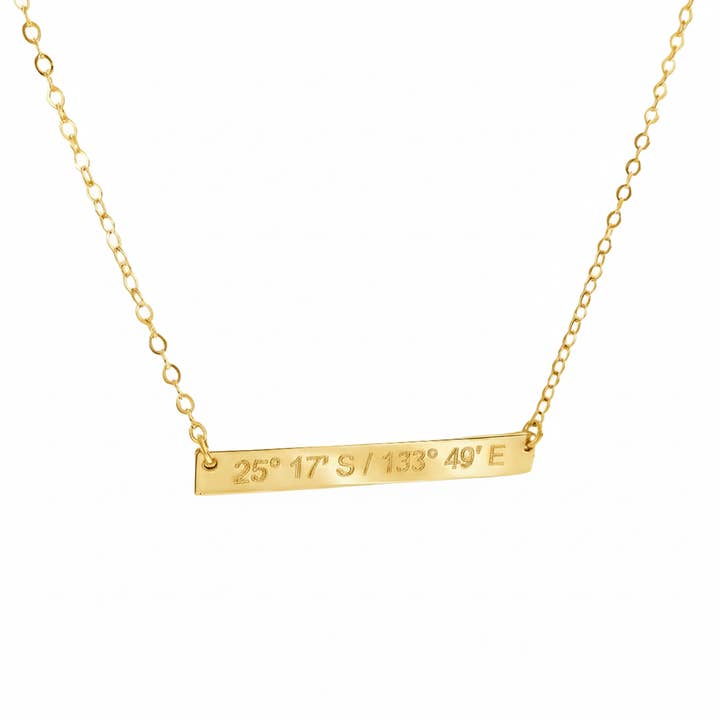 State Lines Necklace | Skinny Bar for wholesale by Lat & Lo