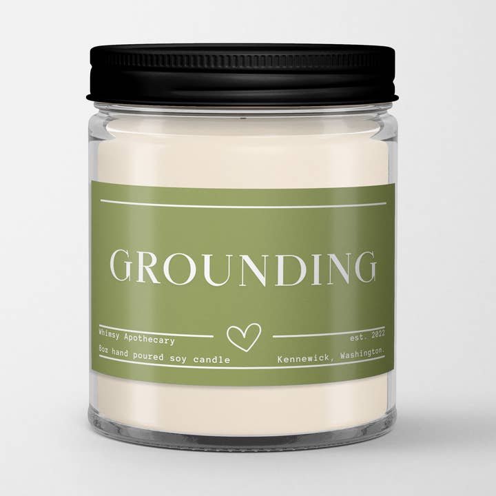 Grounding 8oz Soy Candle for wholesale by Whimsy apothecary