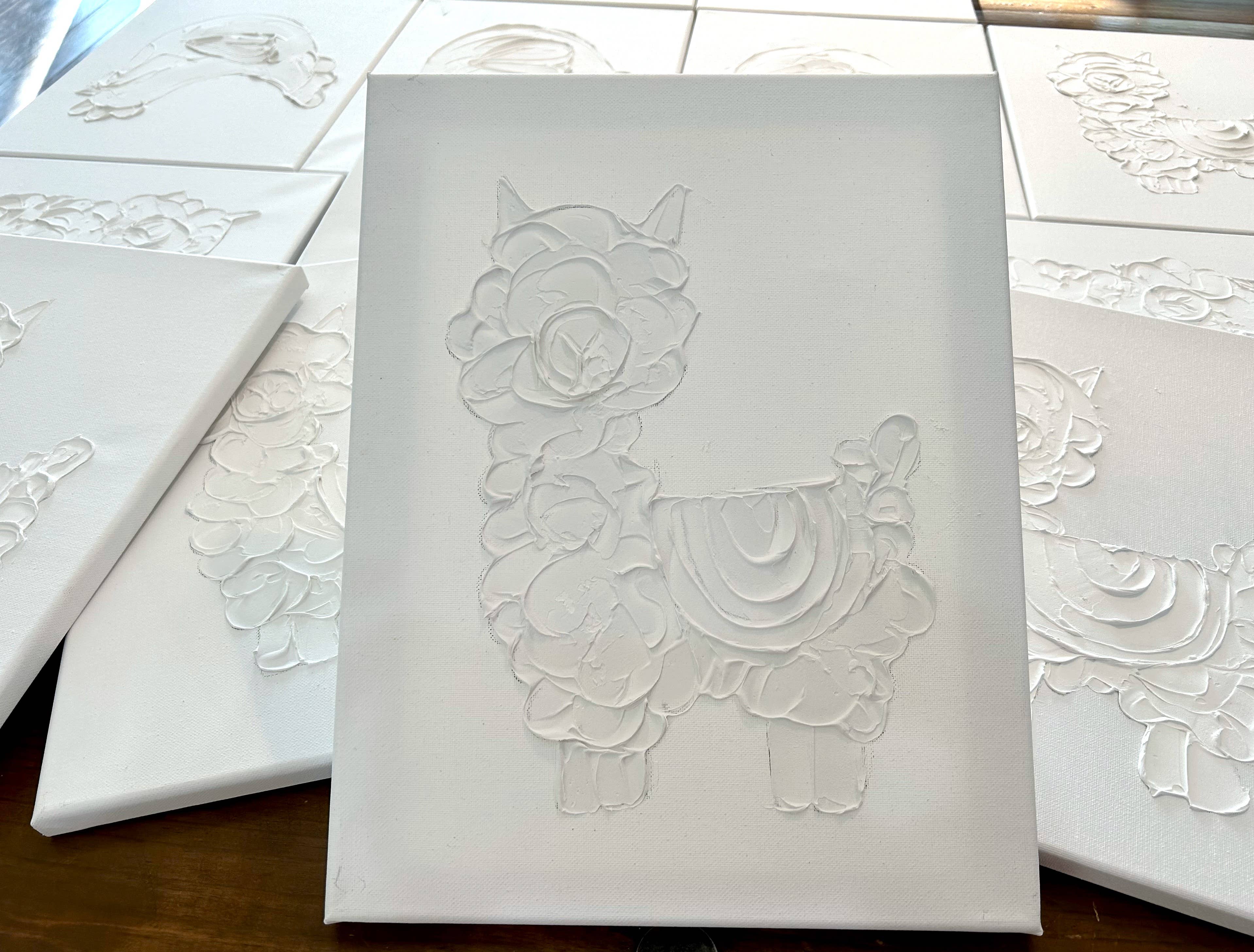 Coddiwomple - Venta al por mayor Cuadro - Pinta tu propio lienzo, 11x14, bailarina, iglesia, pájaro, corazón4