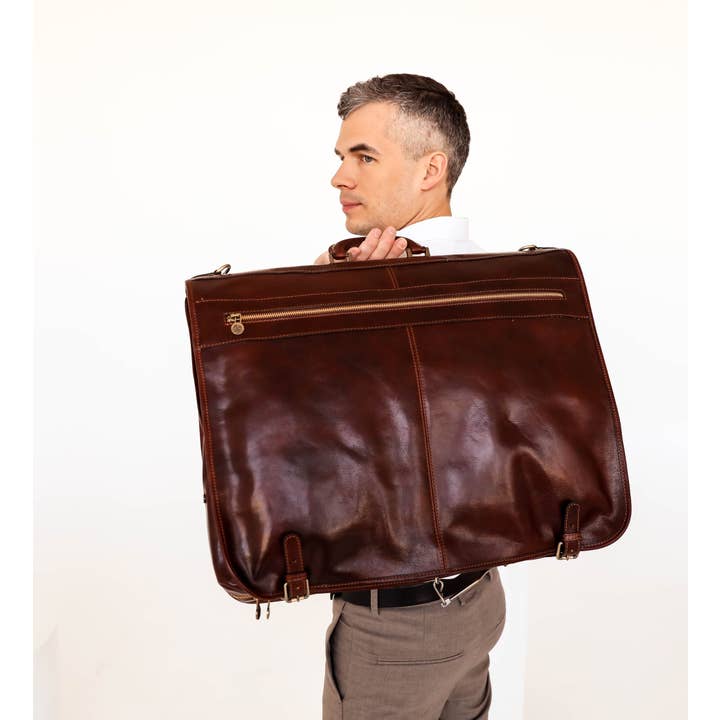 Time Resistance – wholesale Garment bag – unisex – Leather Garment Bag - Great Expectations2