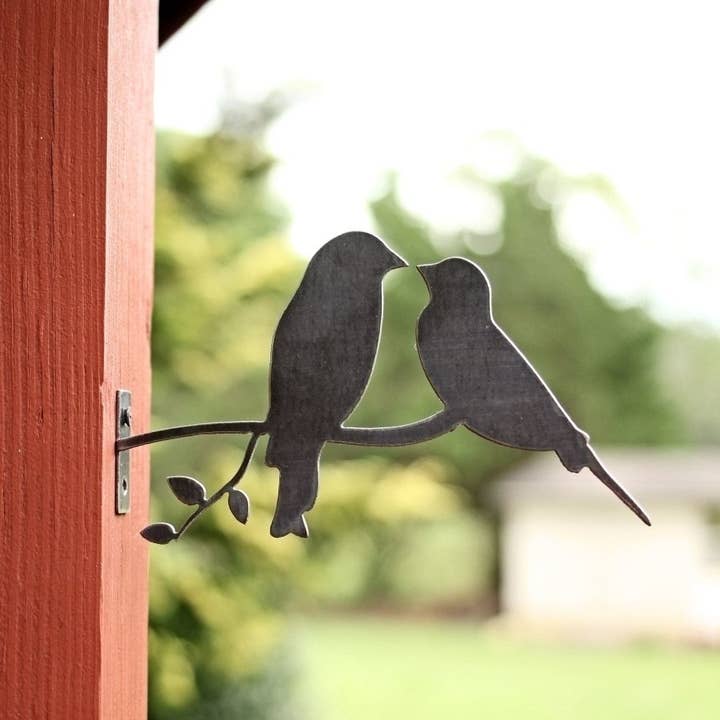Highland Ridge | Handmade Home Decor - Wholesale Outdoor Ornament/Decor - Metal Bird Statue - Love Birds Statue6