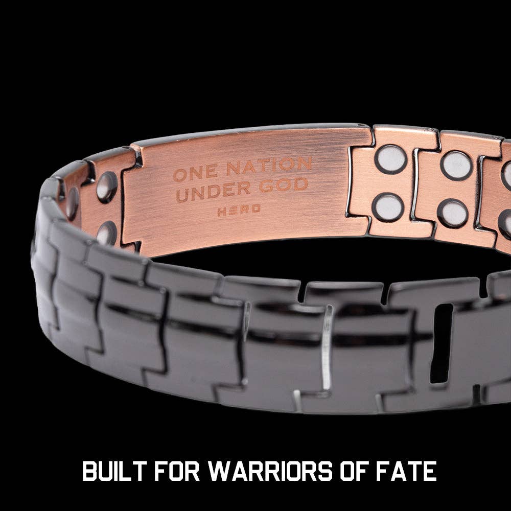The Hero Company - Wholesale Bangle Bracelet - Power of the Lord’s Prayer Magnetic Copper Bracelet : Helps Pair Veterans With A Service Dog Or Shelter Dog -Faire2