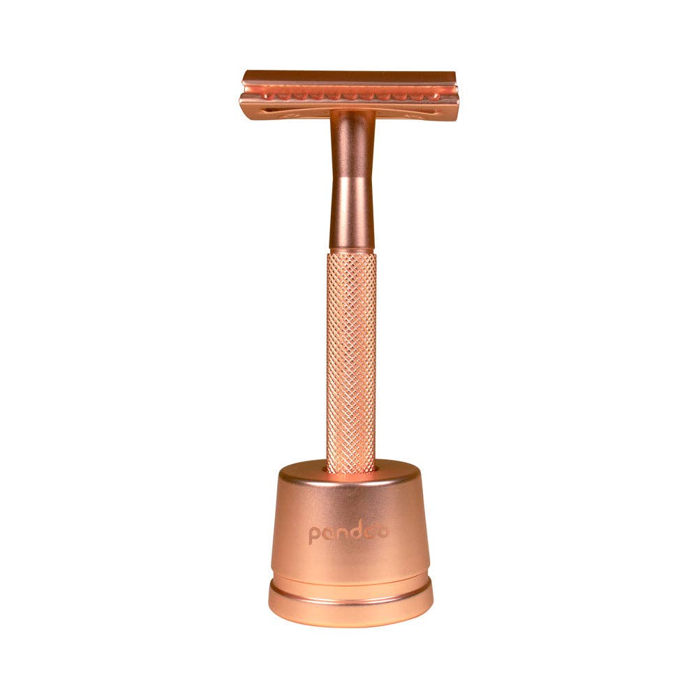 Pandoo – wholesale Razor – Metal safety razor | incl. 10 blades and holder1