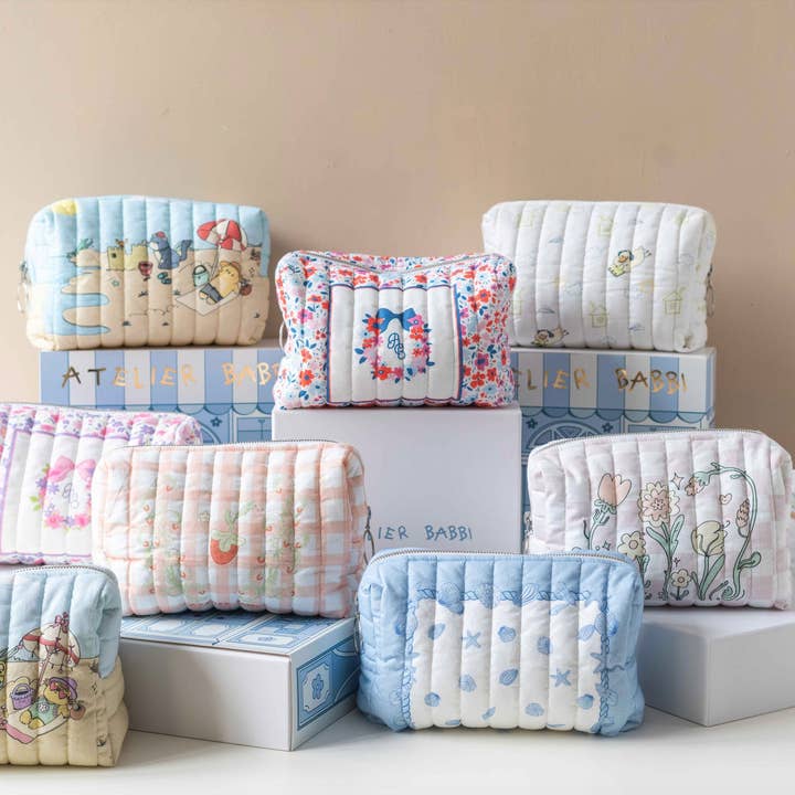 Atelier Babbi - Wholesale Diaper Bag - Baby - Diaper Pouch - Toile De Jouy / Pink