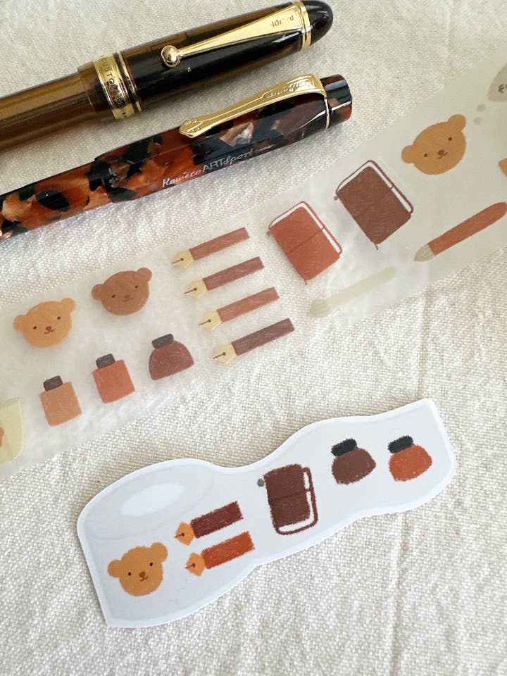 Autocollant prédécoupé en PET pour ruban adhésif Fav pour la vente par Bloom Paper Studio