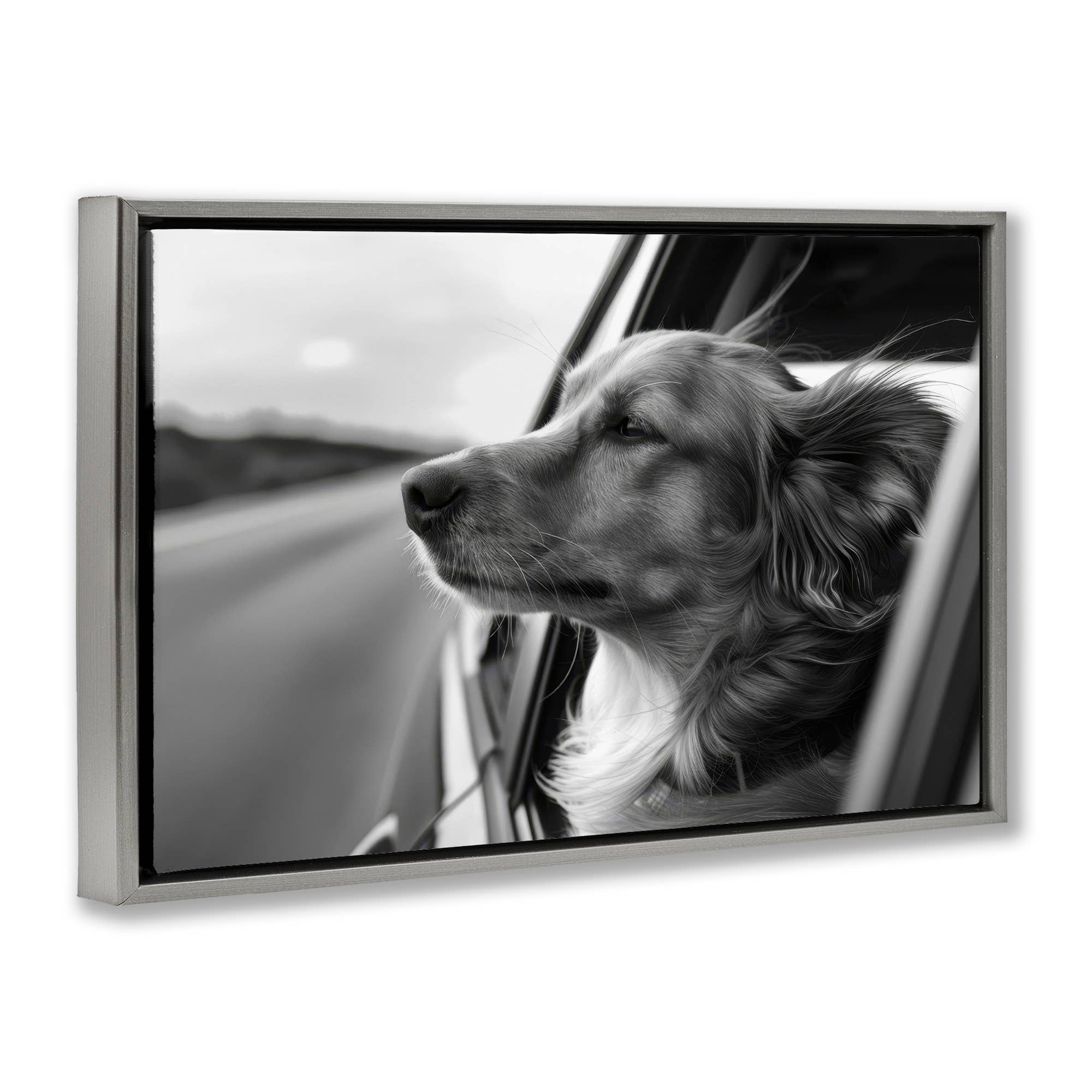 Stupell Industries - Wholesale Wall Sign - Dog Out Car Window - Framed Wall Art16