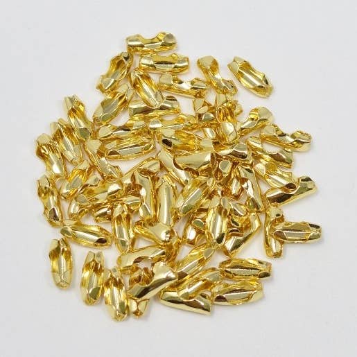 Perline a crimpare in tubo piccolo riempite in oro 14K, chiusura con etichetta per creazione di gioielli fai-da-te, forniture per collane, braccialetti, cavigliere L-165. per la vendita all'ingrosso da parte di Aim Eternal