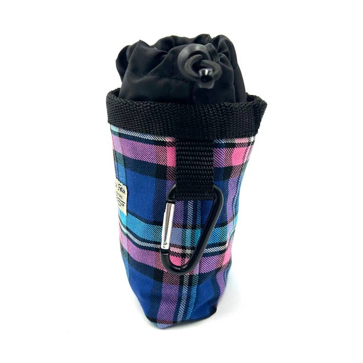 Barkley and Fetch - Wholesale Pet Treat Bag - Dog - Pink/Blue Check Treat Bag2