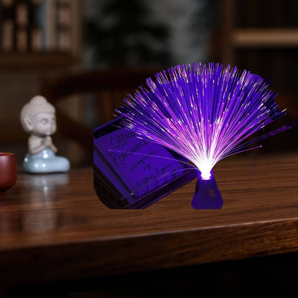 Modpopdeco - Wholesale Night Light - Battery Powered LED Fiber Optic Mood Lamp Color Changing with Cone Base Calming Night Light for Bedroom0