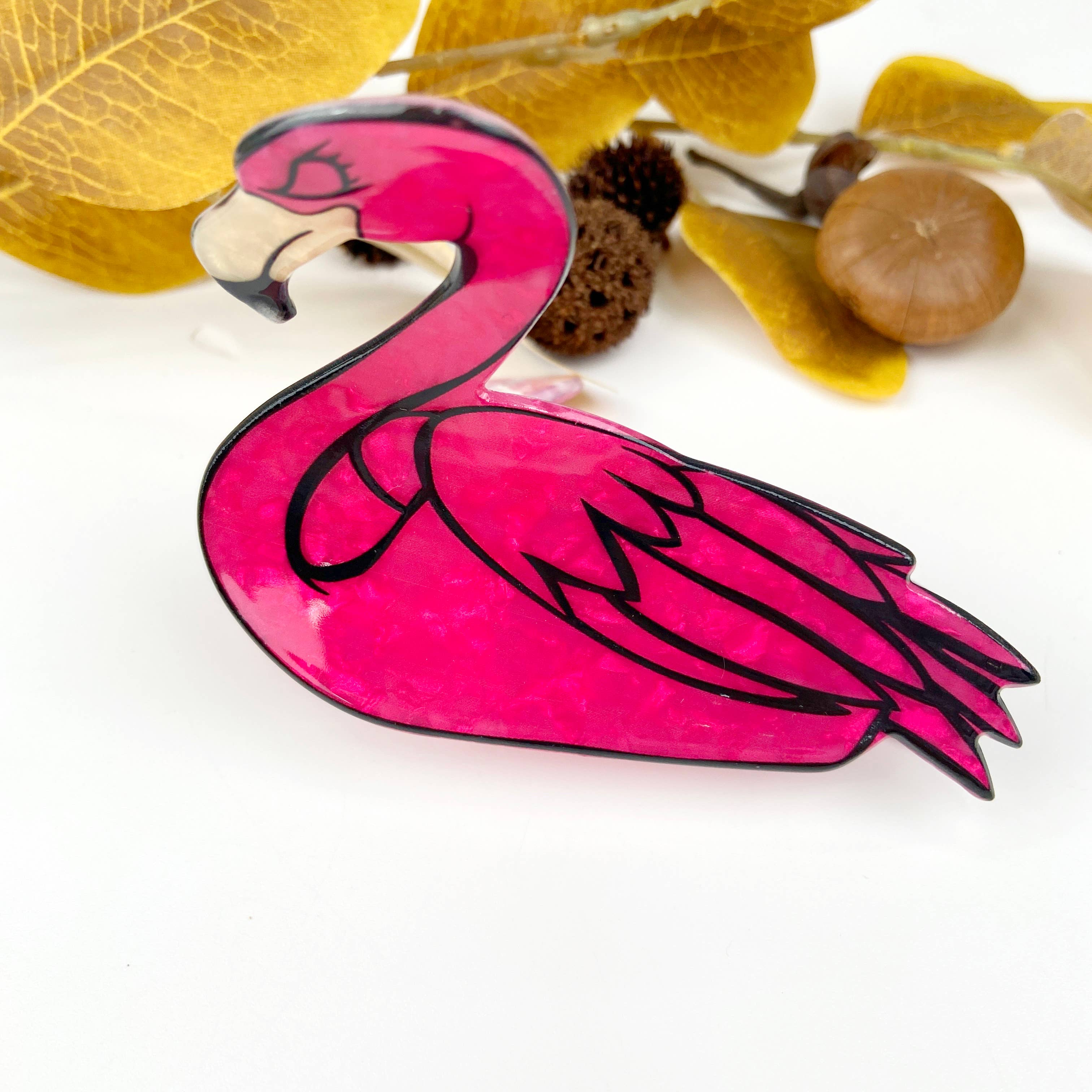 Flamingo Hair Claw Clip for wholesale on Faire1
