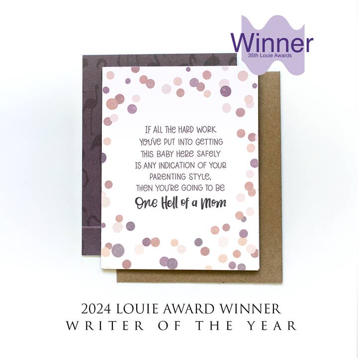 The Noble Paperie – Engroshandel Babykort – Hårdt arbejde | IVF Infertilitet Support Mor Nyt babykort2