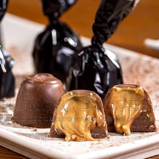 Turrones Fabián - Venta al por mayor Dulces con chocolate - Bombones de Chocolate rellenos de turrón 150g