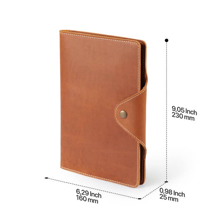 Londo - Wholesale Journal Cover - Londo Personalized Top Grain Leather Portfolio with Notepad (Snap Closure & Lock)82