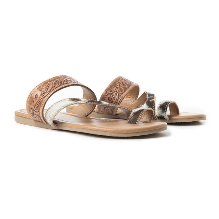 LaDonna Trail Sandal In Dark Brown for wholesale by Myra Bag