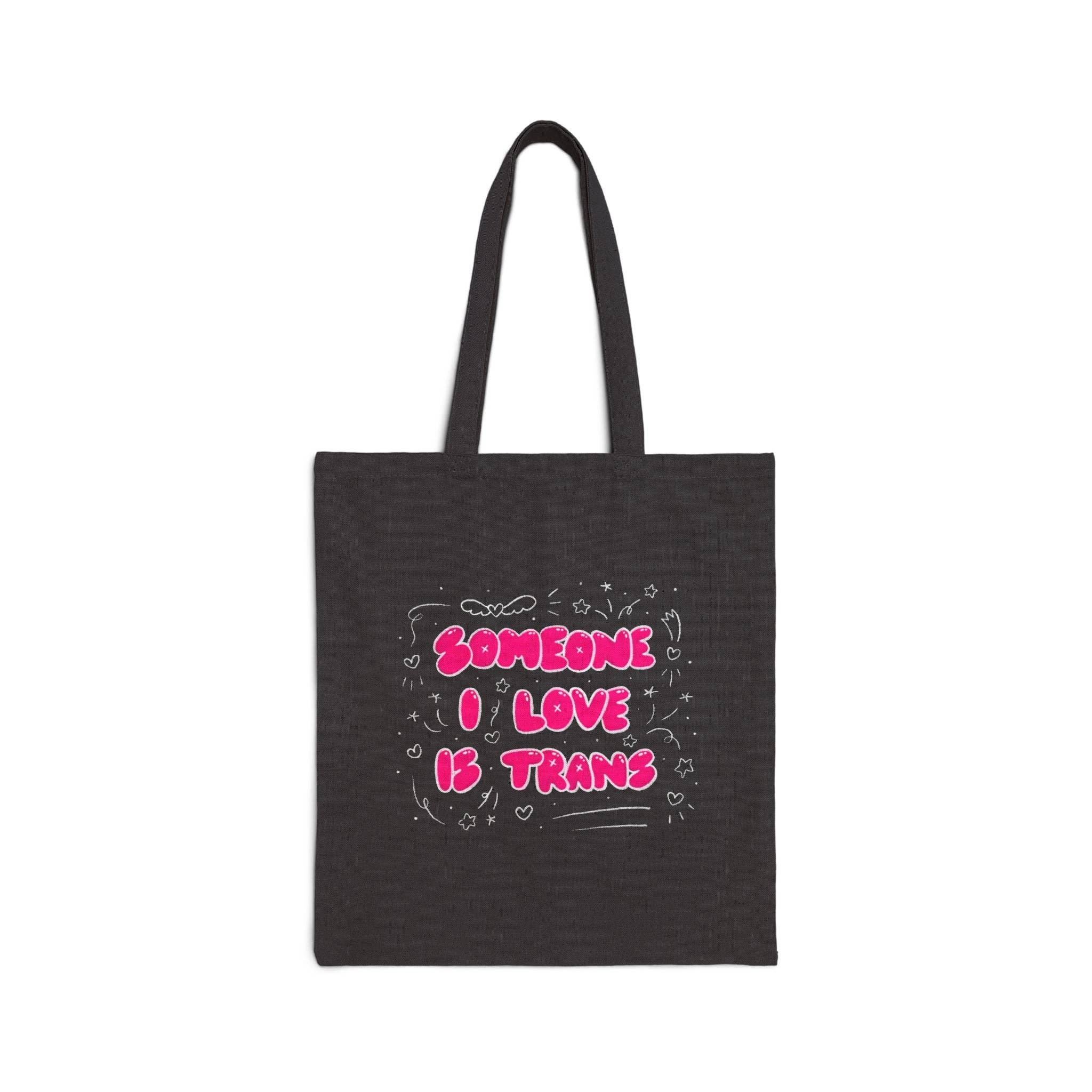SoftBoysClub - Wholesale Tote Bag - Unisex - “Someone I Love Is Trans”  Trans Ally Canvas Tote Bag1