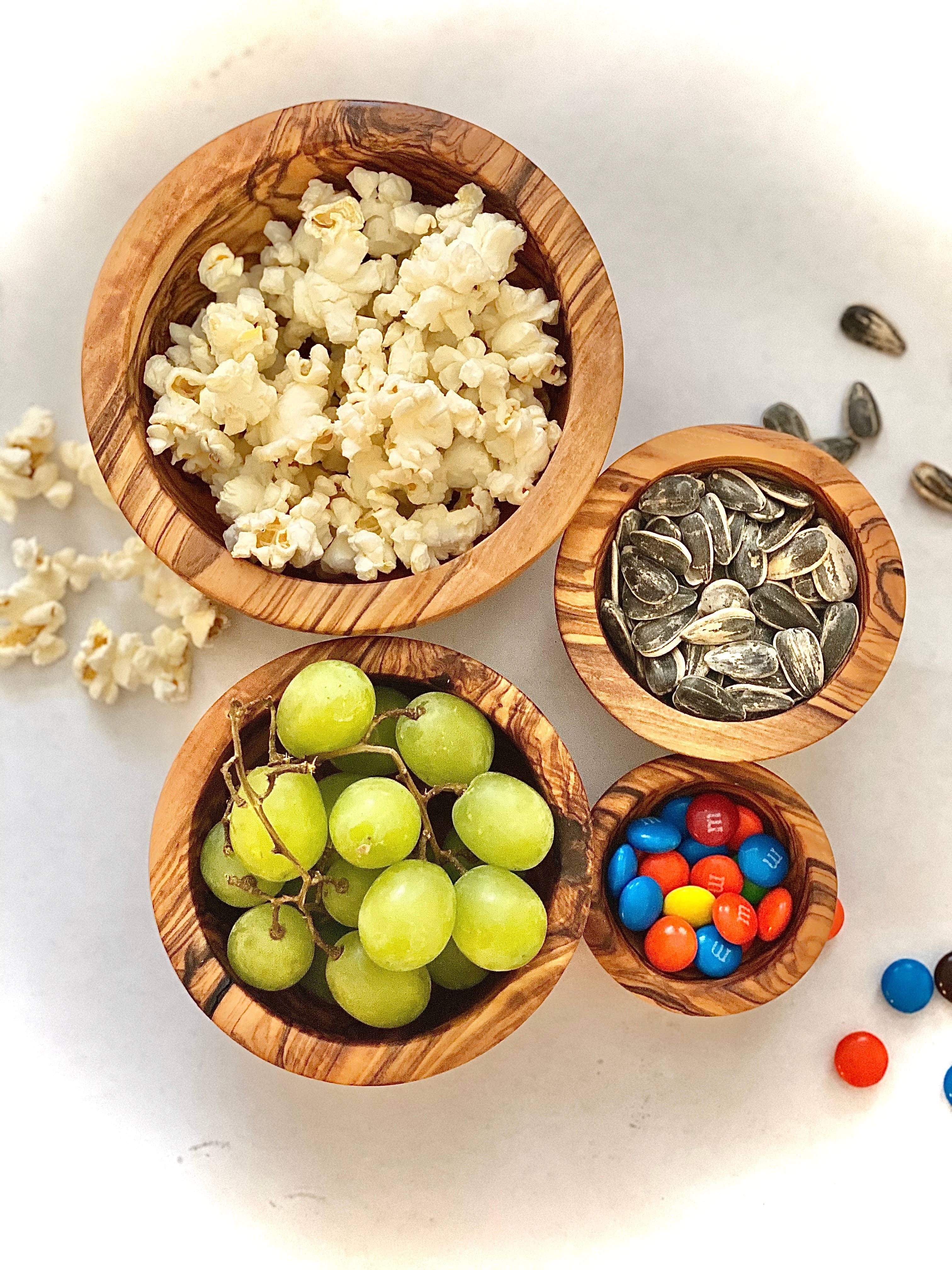 Natural OliveWood - Wholesale Condiment/Dip Bowl - Olive Wood Nesting Bowls2