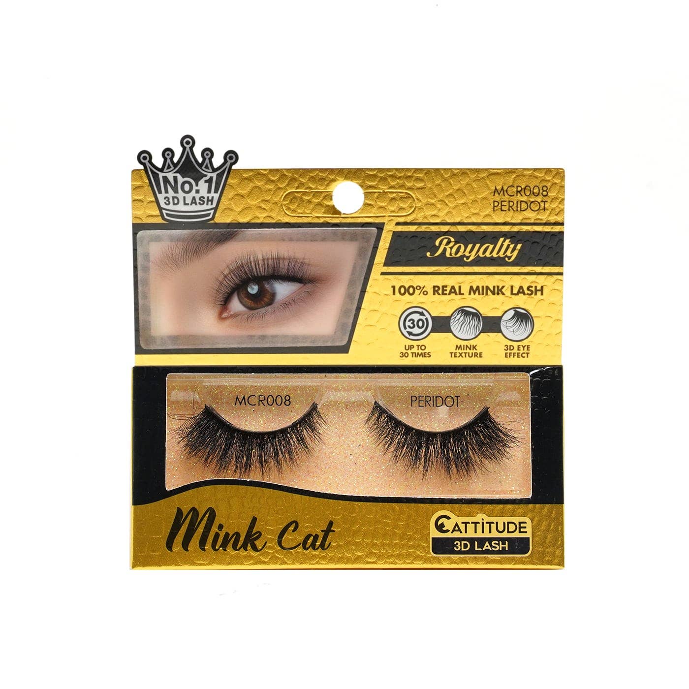 EBIN NEW YORK - Wholesale False/Fake Eyelashes - Peridot - Royalty Mink Cat 3D Lashes1