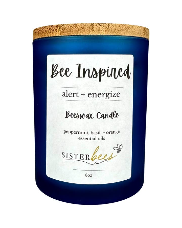 Inspirado en «Bee», Alert + Energize, vidrio y bambú para venta al por mayor de Sister Bees LLC