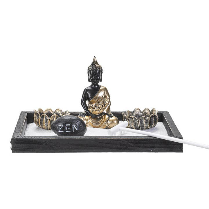 Pacific Trading - Wholesale Decorative Tabletop Object - Zen Buddha Sand Garden1